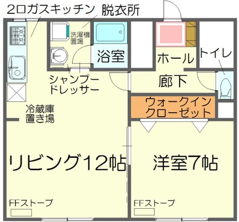 パレイシャルⅡの物件間取画像